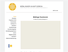 Tablet Screenshot of kunstvereinbb.de